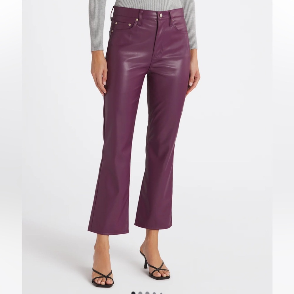 Daze Denim | Shy Girl High Rise Crop Flare Jean Purple